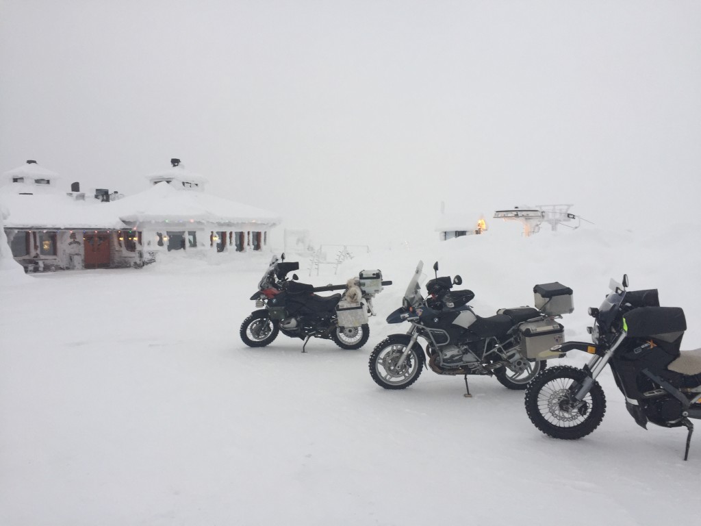 Saariselkä, Kaunispää. Herätimme hieman kummastusta täällä.